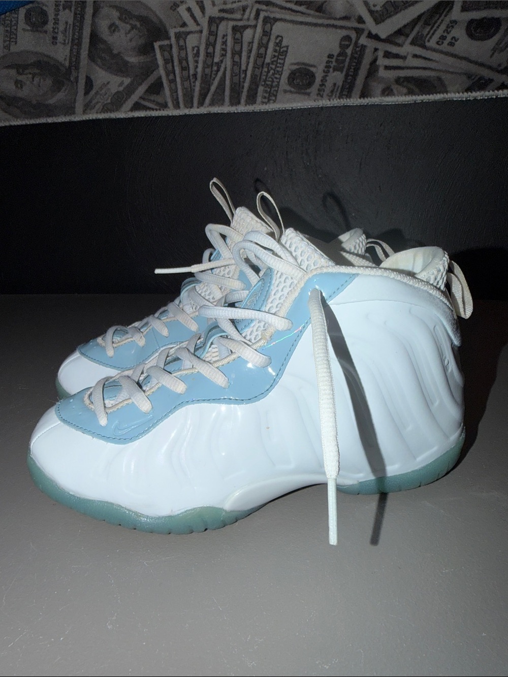 Nike Foamposites in Little Boys size 2